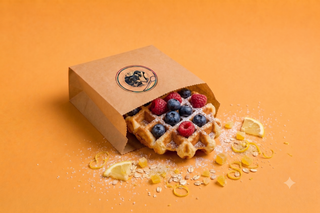 Berry waffle