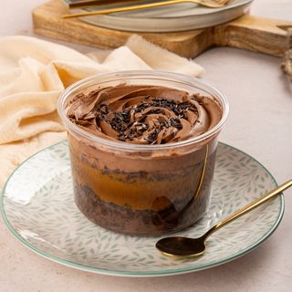 Tres leches chocolate con dulce de leche 