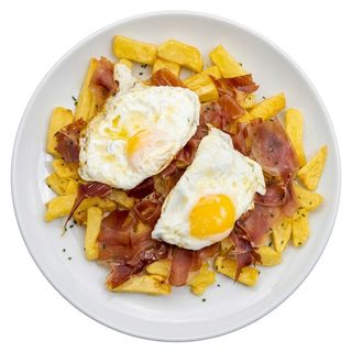 Huevos Rotos Con Jamón