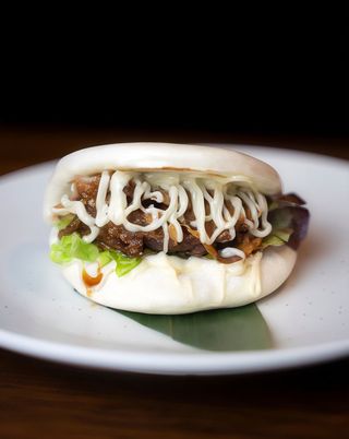 Pan bao de costilla de cerdo