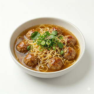 Sopa de albóndigas chinas (瘦肉丸汤)