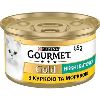 Gourmet Gold з куркою та морквою, ніжні биточки, 85г