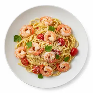 Paste cu Creveti si parmezan