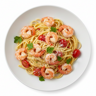 Paste cu Creveti si parmezan