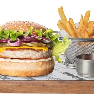 Бургер меню куриный