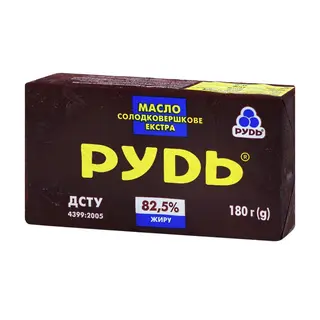 Масло Вершкове Рудь 180гр