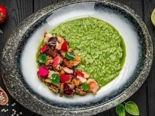 Risotto z krewetkami i małżami (300g)