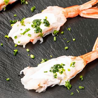 Sashimi gambero e burrata - 3pezzi