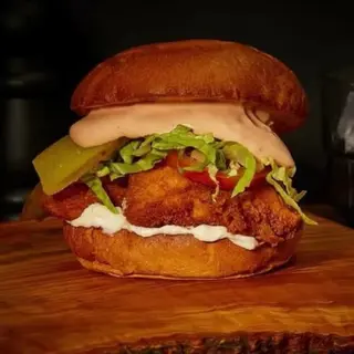 Doble Burger de pollo