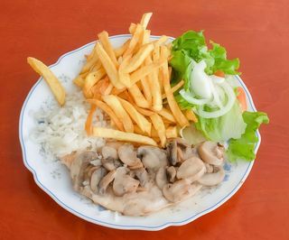 Bifinhos com Cogumelos