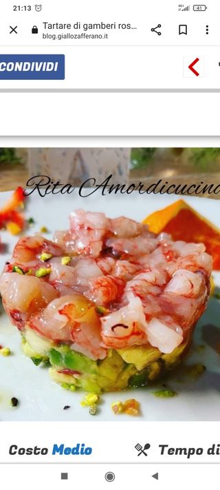 Tartare di gambero rosso