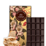 Tableta De Chocolate Negro 70% Cacao Con Turrón De Alicante 