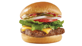 Double Burger with Double Cheese Slice