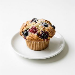 Muffin vaniglia e frutti di bosco