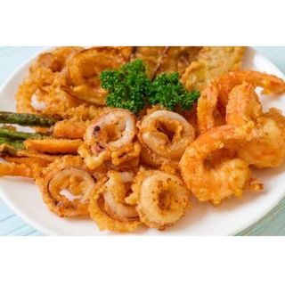 Gambas Con Mezcla De Verduras