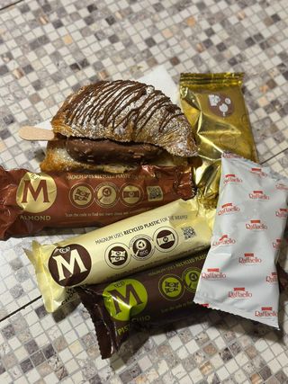 Cornetto con Gelato Rafaello