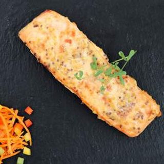 File de somon în crustă de muștar Q