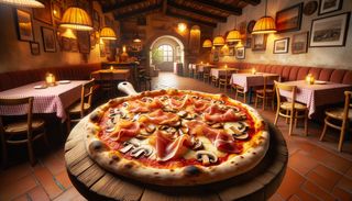 Pizza Prosciutto e Funghi