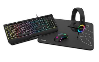 Combo Gaming Krom Keya Teclado + Ratón + Auriculares + Alfombrilla - 8436587973895
