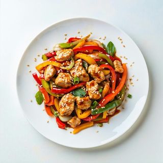 108. Petto di pollo saltato con piccante cinese