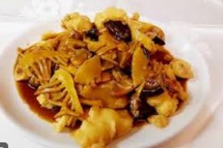 Bambú Y Seta China Salteada