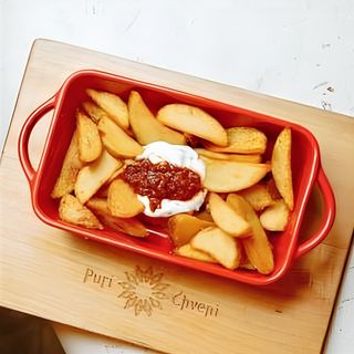 Картопля Алаверді з аджикою та соусом Мацоні (200г)