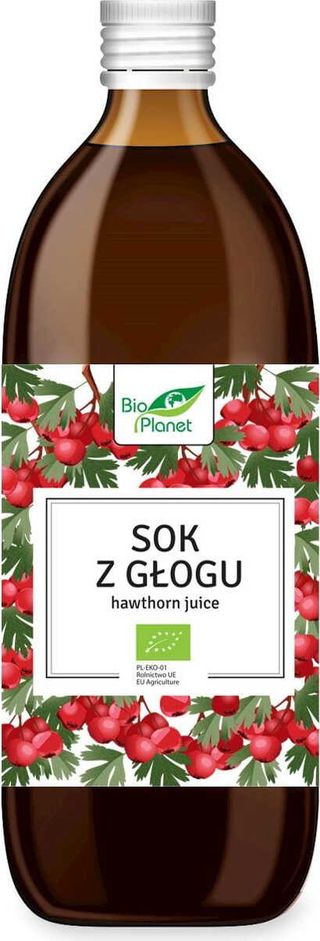 SOK Z GŁOGU BIO 500 ml - BIO PLANET