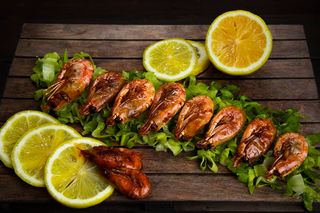   Ծովախեցգետին փոքր գլխով տապակած