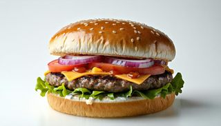 Smash burger in 5 step