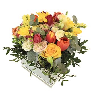 Kvinne. Centro De Flores Variadas