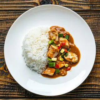 Yaki meshi curry tori