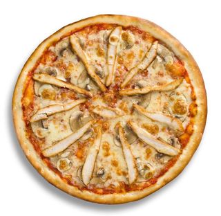 Пицца с курицей и грибами