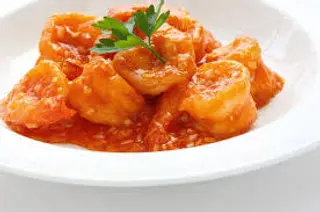 Prawns in sweet & sour sauce