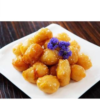 85.Pollo in kpastella con salsa agrodolce