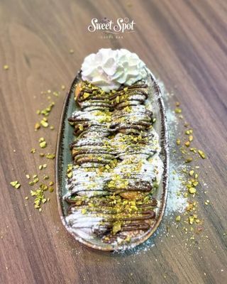 Choco Pistacija mini donuts