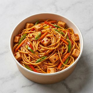 Spicy chicken noodles