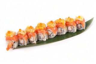 Uramaki scampi roll