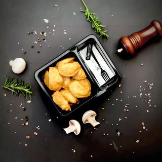 Смажені вареники XL з картоплею та грибами 270 г.