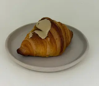 Croissant con crema di pistacchio