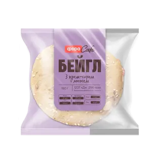 Бейгл з крем-сиром і лососем 200г