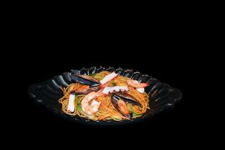 065-Spaghetti con misto mare alla piastra