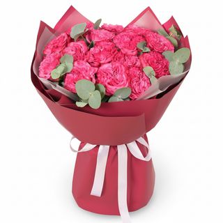 Букет з 15 троянд Кантрі Блюз