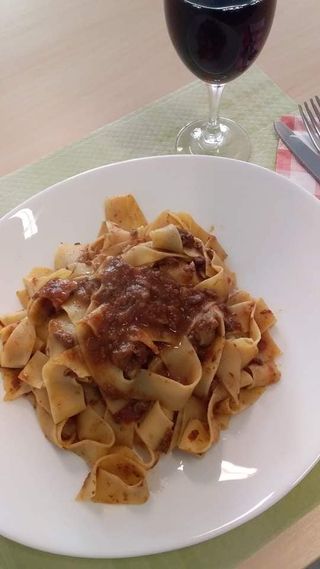 Pappardelle al ragù di cinghiale
