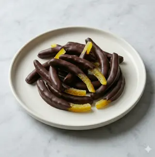 Scorzette al limone con cioccolato fondente 60% - 100 g