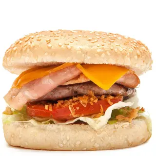 Hamburguesa 100% ternera con bacon