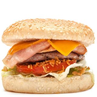 Hamburguesa 100% ternera con bacon