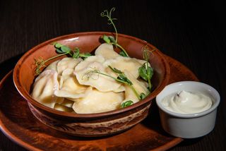 Вареники з солоним сиром	(200/50г)