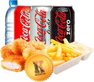 Menú Nuggets De Pollo Con Patatas Y Bebida