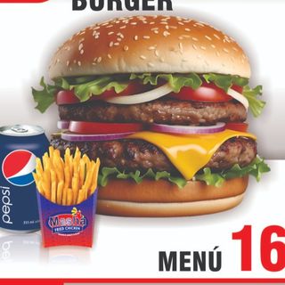 Menú 16. DOUBLE GRILL BURGER 