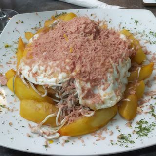 huevo roto jamon foe